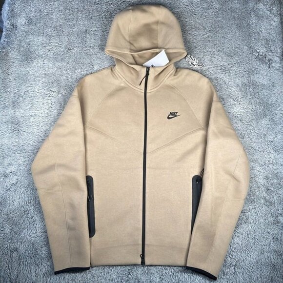Nike NSW Tech Fleece Windrunner Full-Zip Hoodie Size 4XL Men Khaki